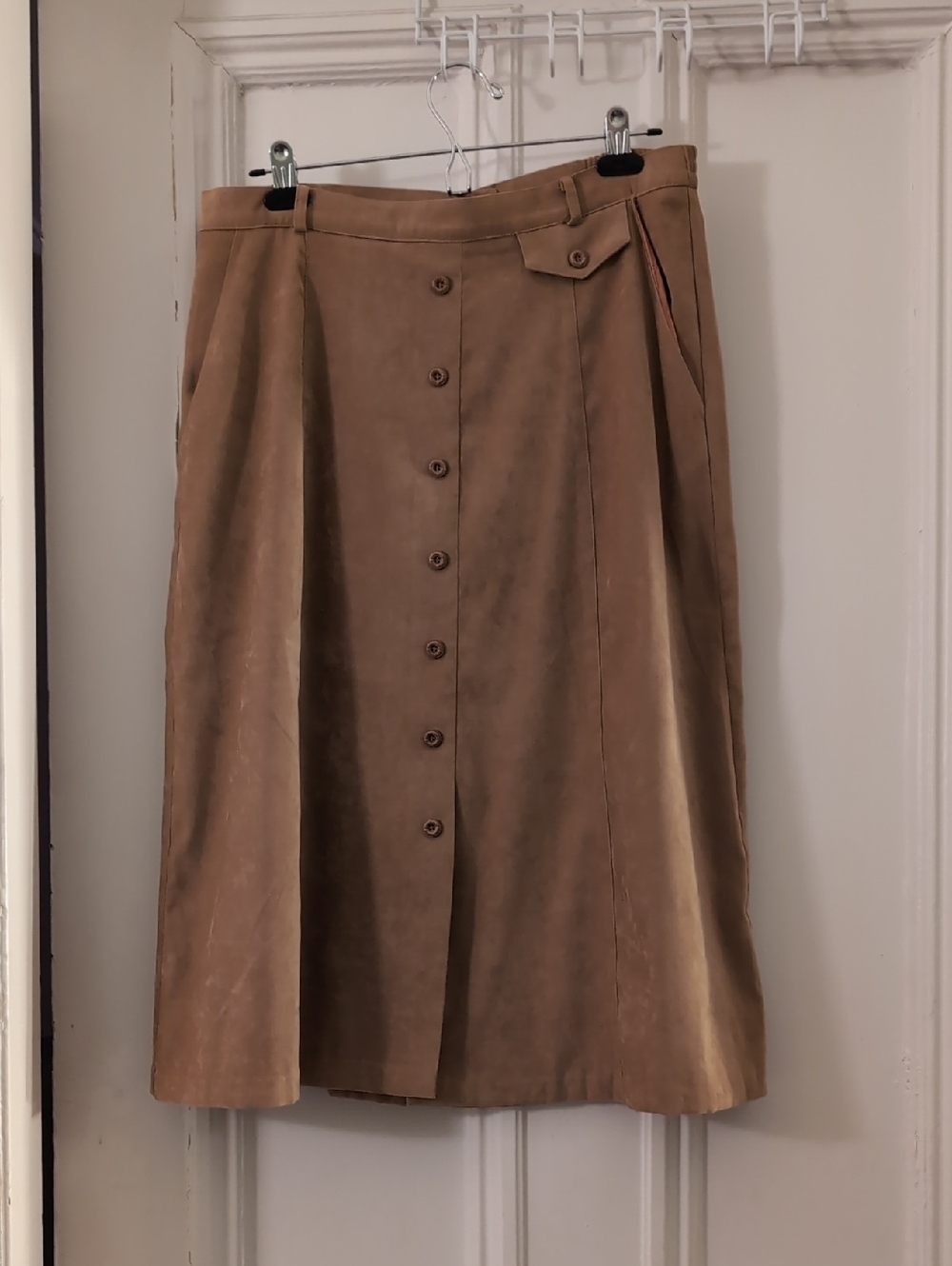 Vintage Faux Suede Skirt